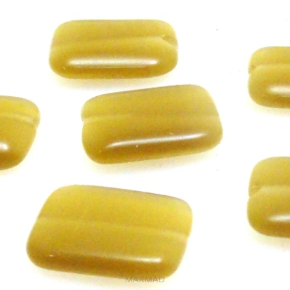 Uleksyt - prostokąt 13x10mm - oliwkowy - II gatunek