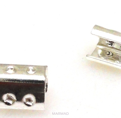 Zaciski do linek i rzemieni - 4mm - srebro 925 - 1 para