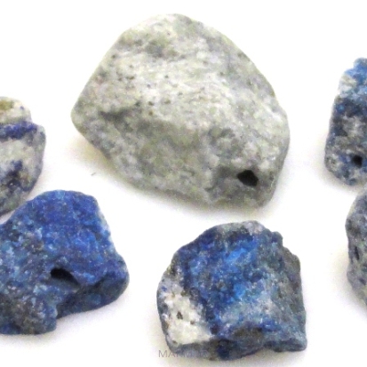 Lapis lazuli surowy - zestaw 6 bryłek