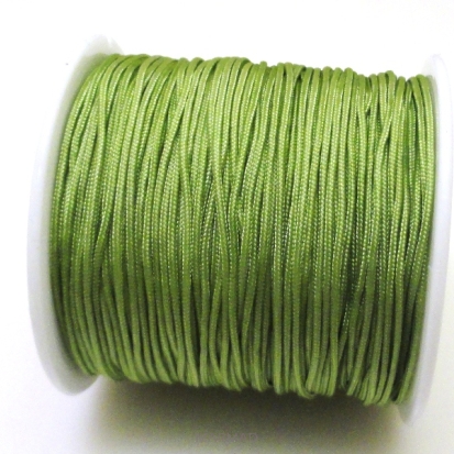 Sznurek bawełniany satynowy 0,7mm - zielony