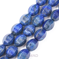 Lapis lazuli - oliwka fasetowana 18,5x13mm
