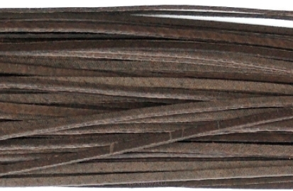 Rzemień skórzany ciemno brązowym - grubość 1x3mm