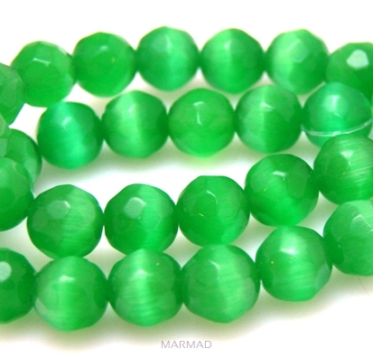 Uleksyt fasetowany - kula 12mm - zielony