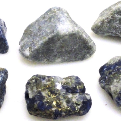 Lapis lazuli surowy - zestaw 6 bryłek