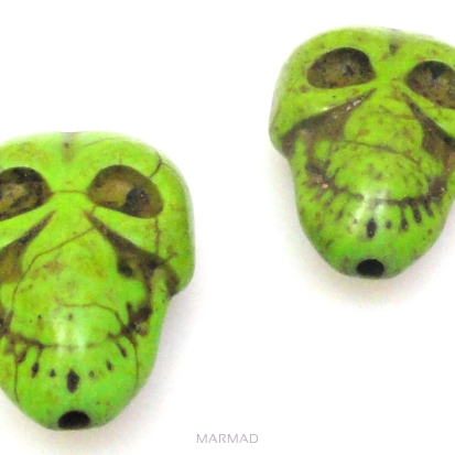 Howlit - czaszka 20x15mm - zielony
