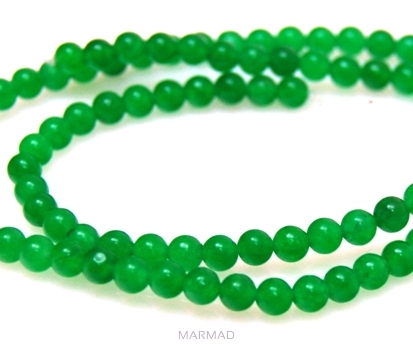 Jadeit - kula 4mm - zielony