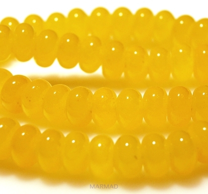 Agat żółty  - oponka 10x6mm