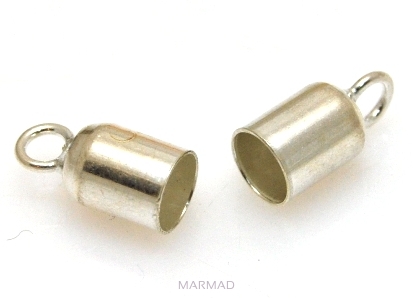 Końcówki do rzemieni 5mm - srebro 925 - 1 para
