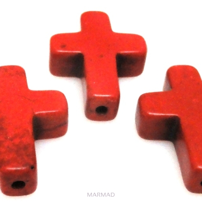 Howlit - krzyż 20x15mm - czerwony