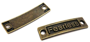 Łącznik prostokąt 35x10mm Fearless - antyczny brąz