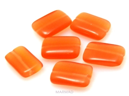 Uleksyt - prostokąt 13x10mm - pomarańczowy