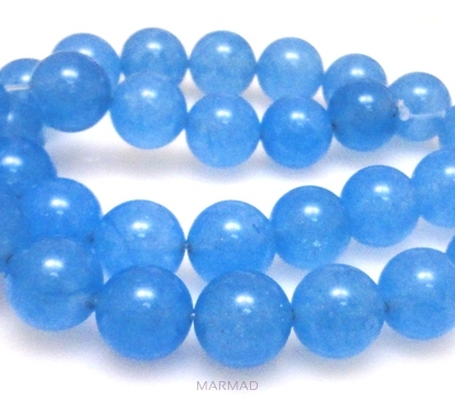 Jadeit - kula 12mm - jasno niebieski