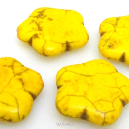 Howlit - kwiatek 20mm żółty