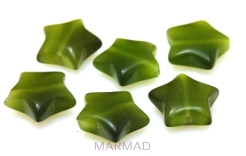 Uleksyt - gwiazda 15mm - zielony khaki
