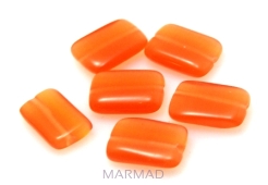 Uleksyt - prostokąt 13x10mm - pomarańczowy
